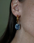 Chloe Tulip Porcelain Bead Hoops