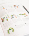 photo of a page inside the book with instructions on how to make a flower crown