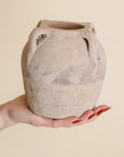 Beige Wash Vase w/ Handles