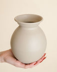 Taupe Metal Vase
