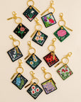 Birth Flower Keychain