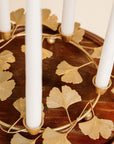 Gingko Leaf Wreath Candle Holder