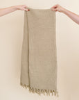 Cotton Throw Blanket w/ Fringe