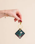 Birth Flower Keychain