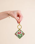 Birth Flower Keychain