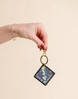 Birth Flower Keychain