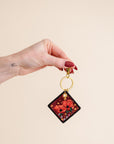 Birth Flower Keychain
