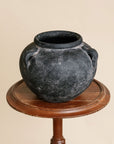 Black Terracotta Vase w/ Handles