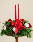 Traditional Red and White Centrepiece