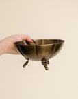 Brass Scalloped Footed Bowls