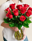 Academy Signature Red Roses in a Vase