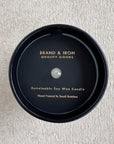 Brand & Iron Soy Candle: Oak + Moss