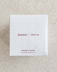 Brand & Iron Soy Candle: Jasmine + Vetiver