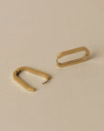 Olivia Oval Clasp Hoops
