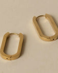 Olivia Oval Clasp Hoops