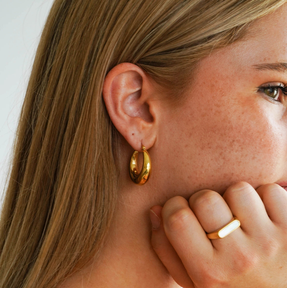 Emilia Voluptuous Gold Hoops