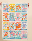 Vintage Seed Packets Tea Towel