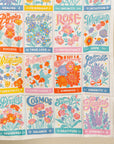 Vintage Seed Packets Tea Towel