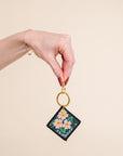 Birth Flower Keychain