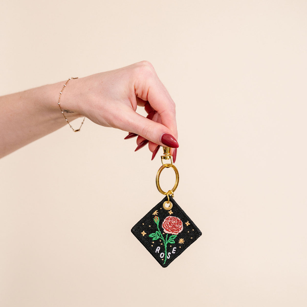 Birth Flower Keychain