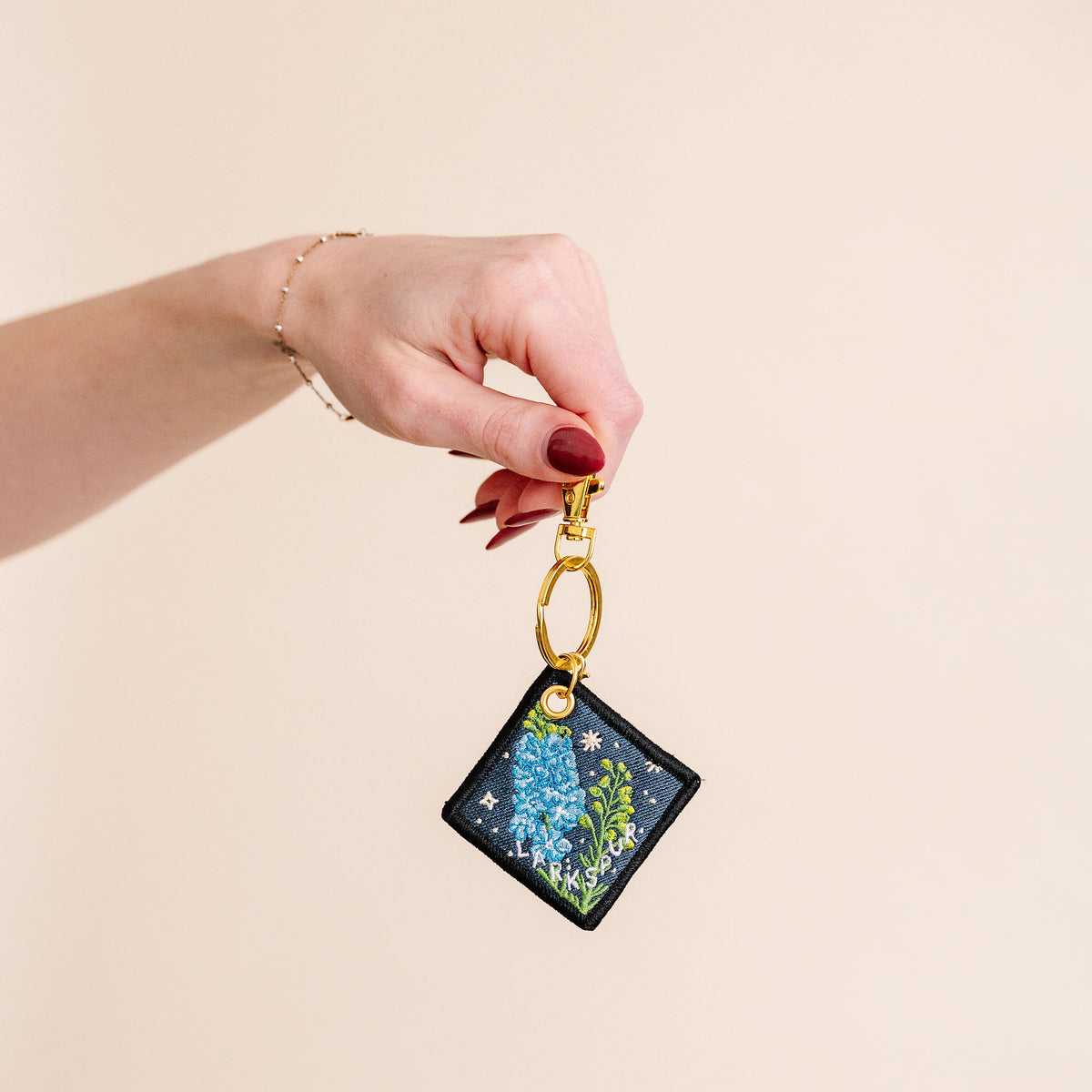 Birth Flower Keychain