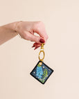 Birth Flower Keychain