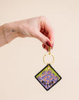 Birth Flower Keychain