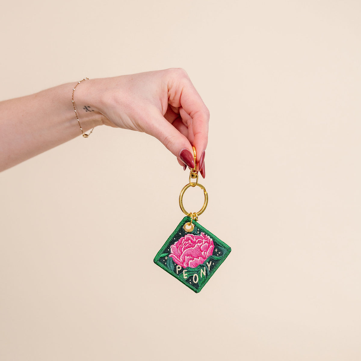 Birth Flower Keychain