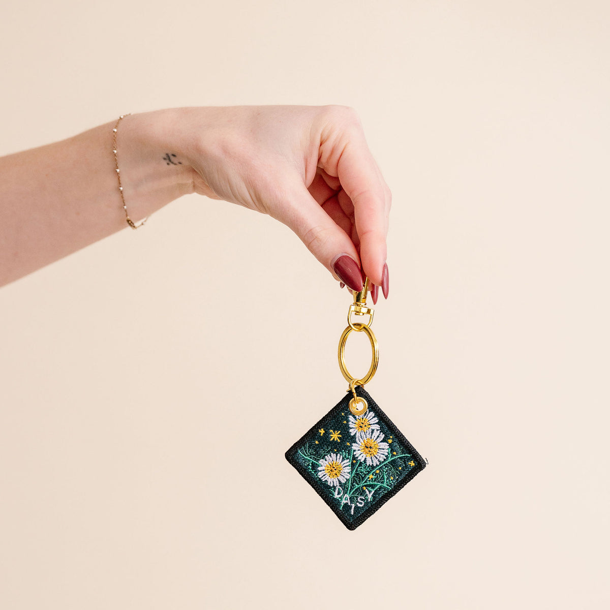 Birth Flower Keychain