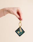Birth Flower Keychain