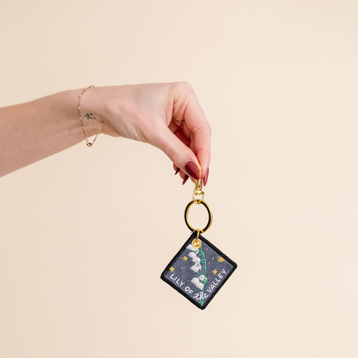 Birth Flower Keychain