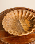Scalloped Wooden Dish