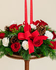 Traditional Red and White Centrepiece
