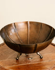 Brass Scalloped Footed Bowls