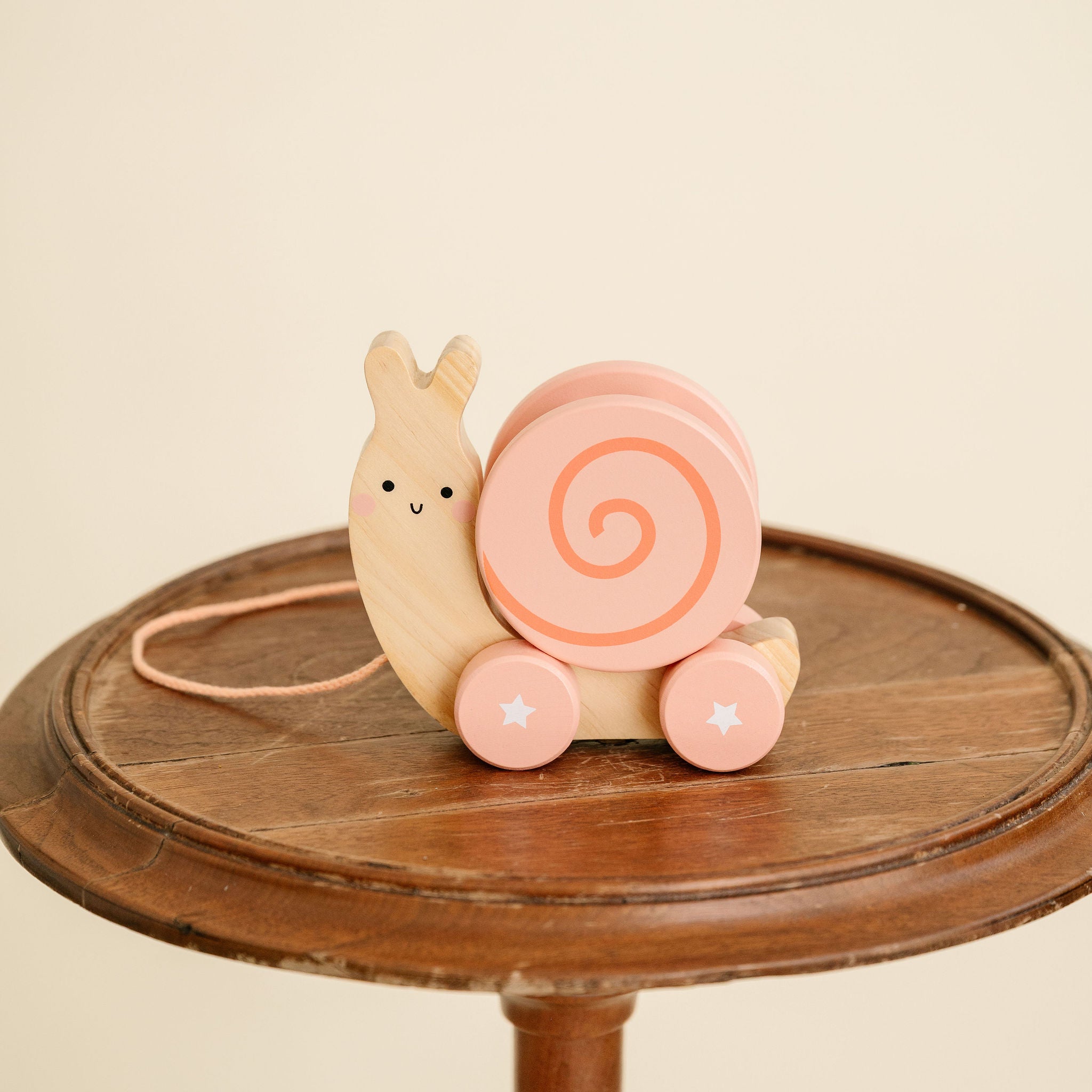Wooden Snail Pull Toy