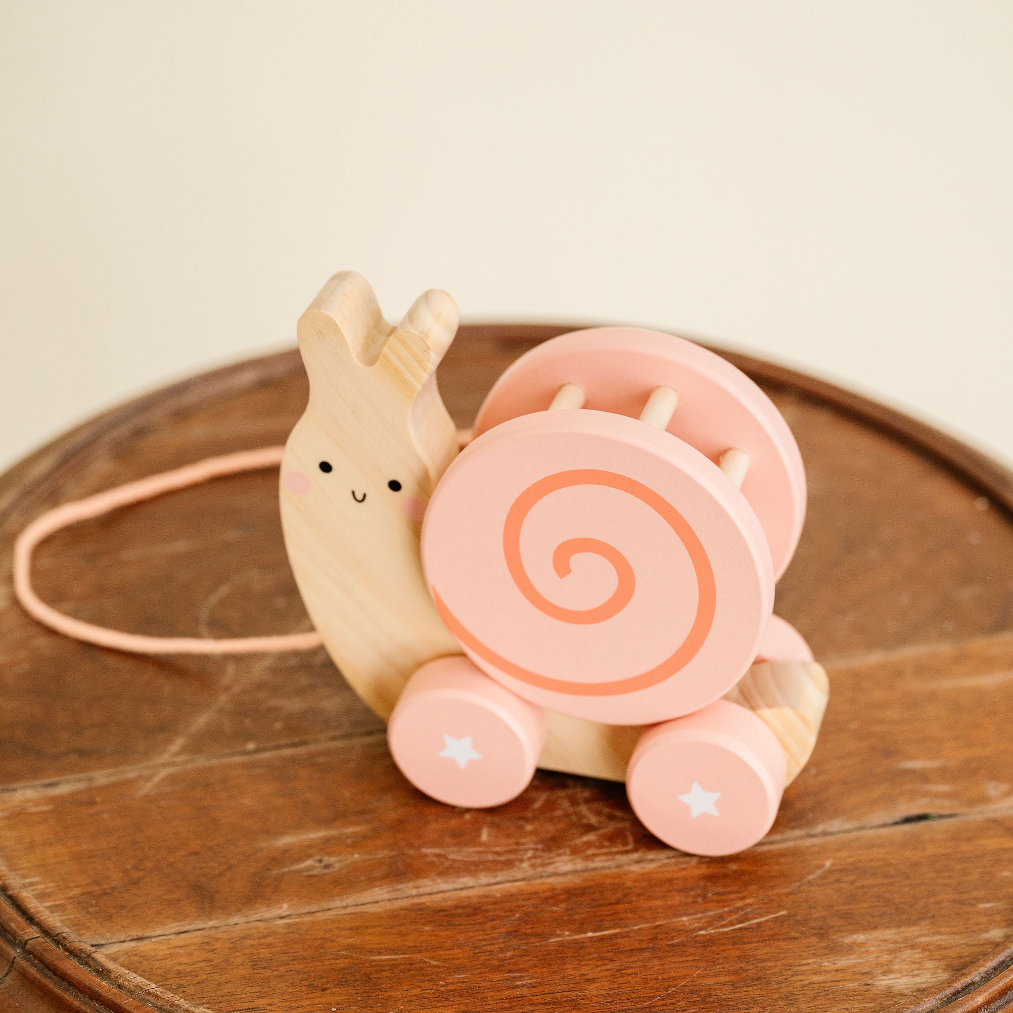 Wooden Snail Pull Toy