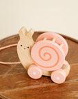Wooden Snail Pull Toy