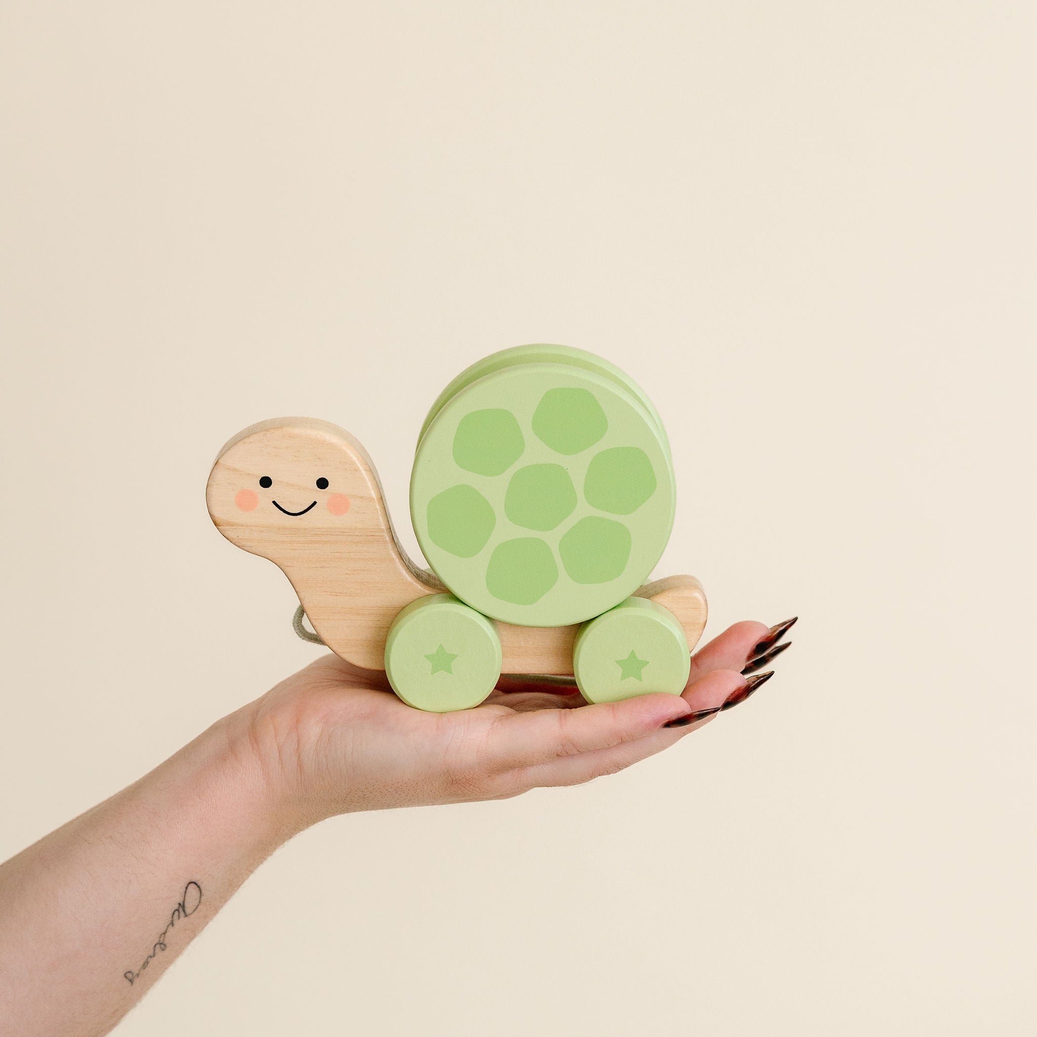 Wooden Turtle Pull Toy