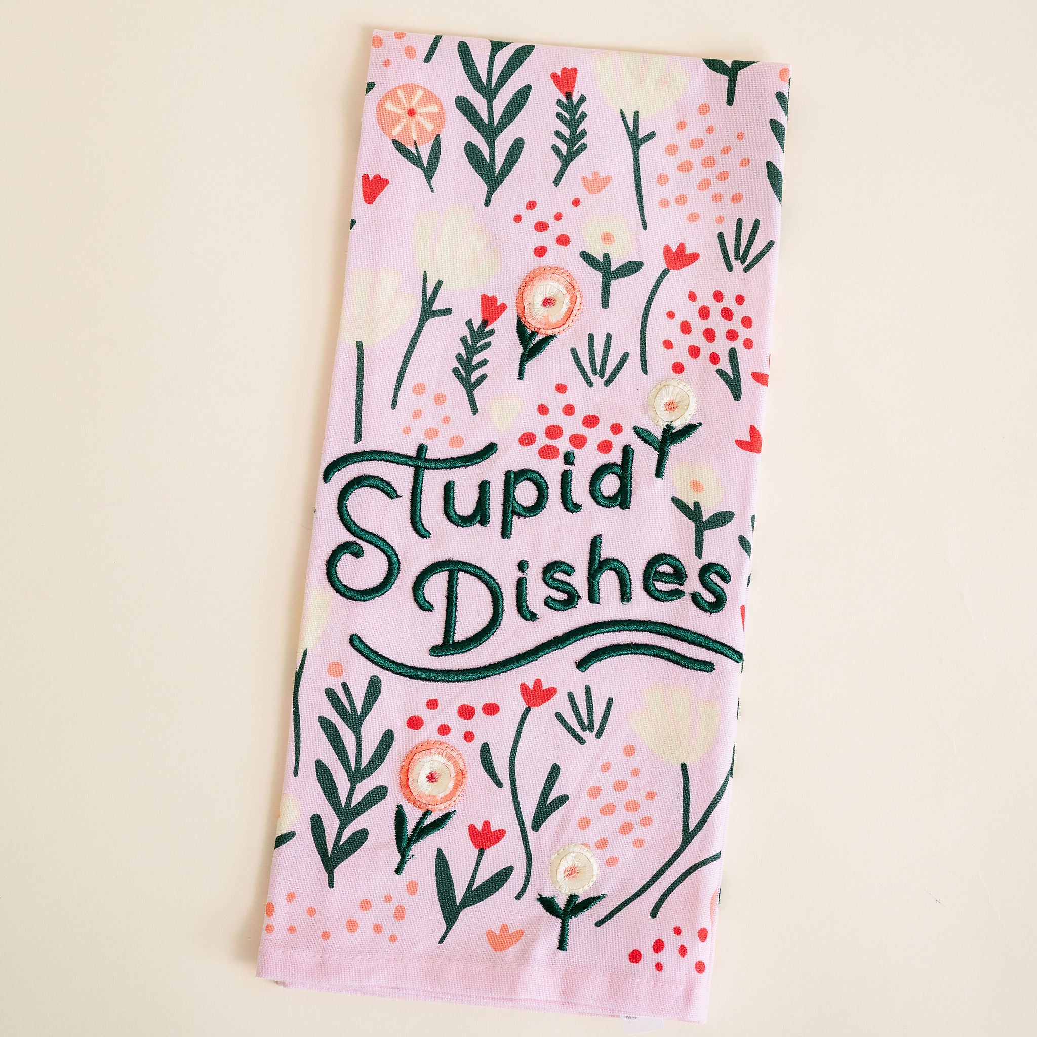 Stupid Dishes Dishtowel