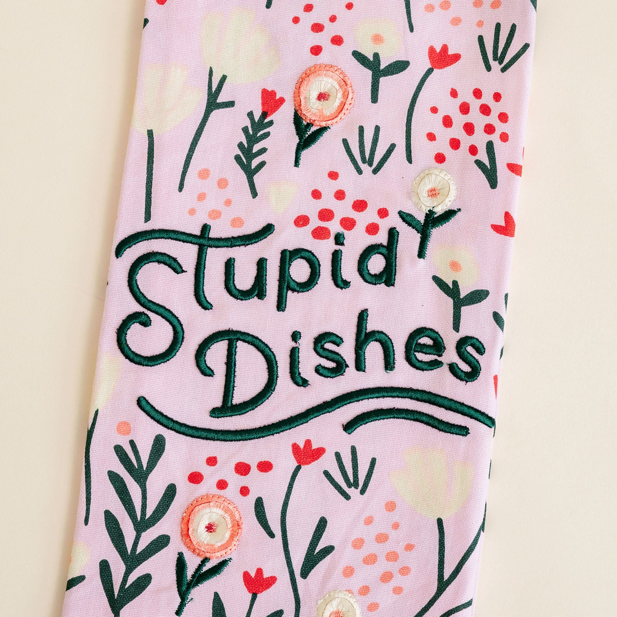 Stupid Dishes Dishtowel
