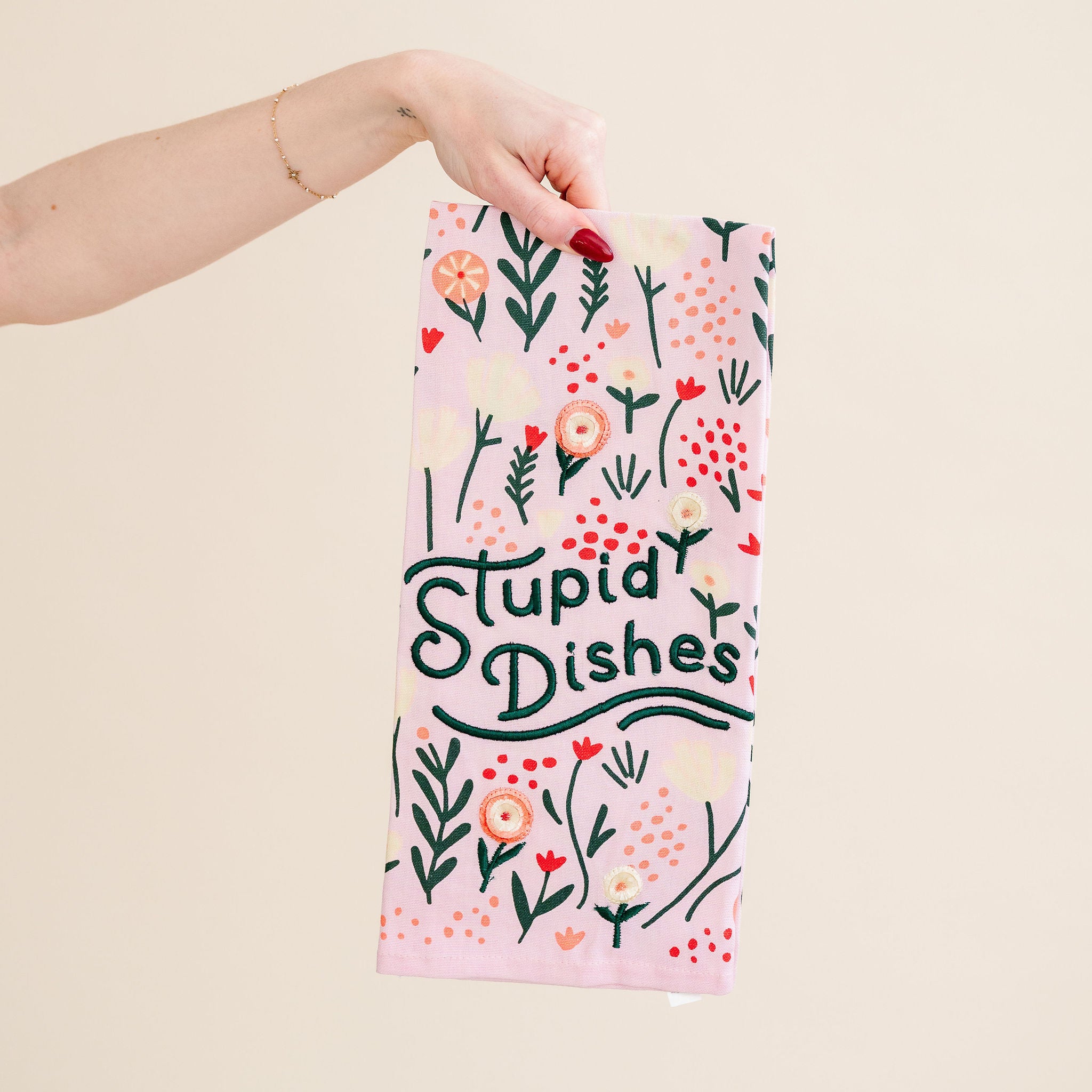 Stupid Dishes Dishtowel