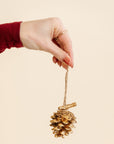 Gold Pinecone Ornament
