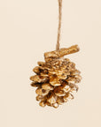 Gold Pinecone Ornament