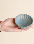 Blue Scalloped Trinket Dish