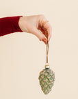 Glass Pinecone Ornament