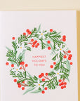 'Happiest Holidays To You' Card