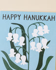 Floral 'Happy Hanukkah' Card