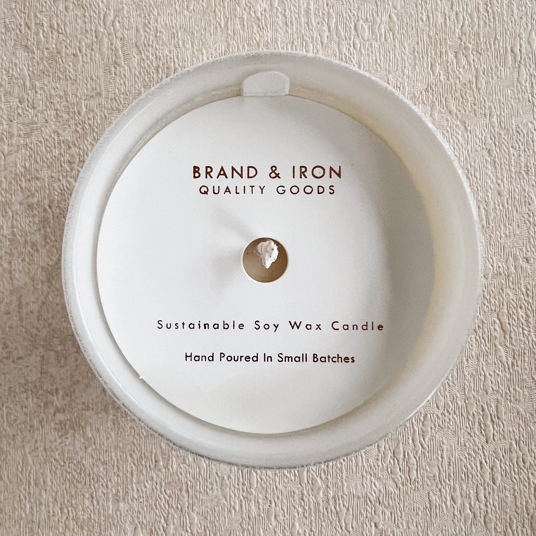 Brand &amp; Iron Soy Candle: Rose + Citrus