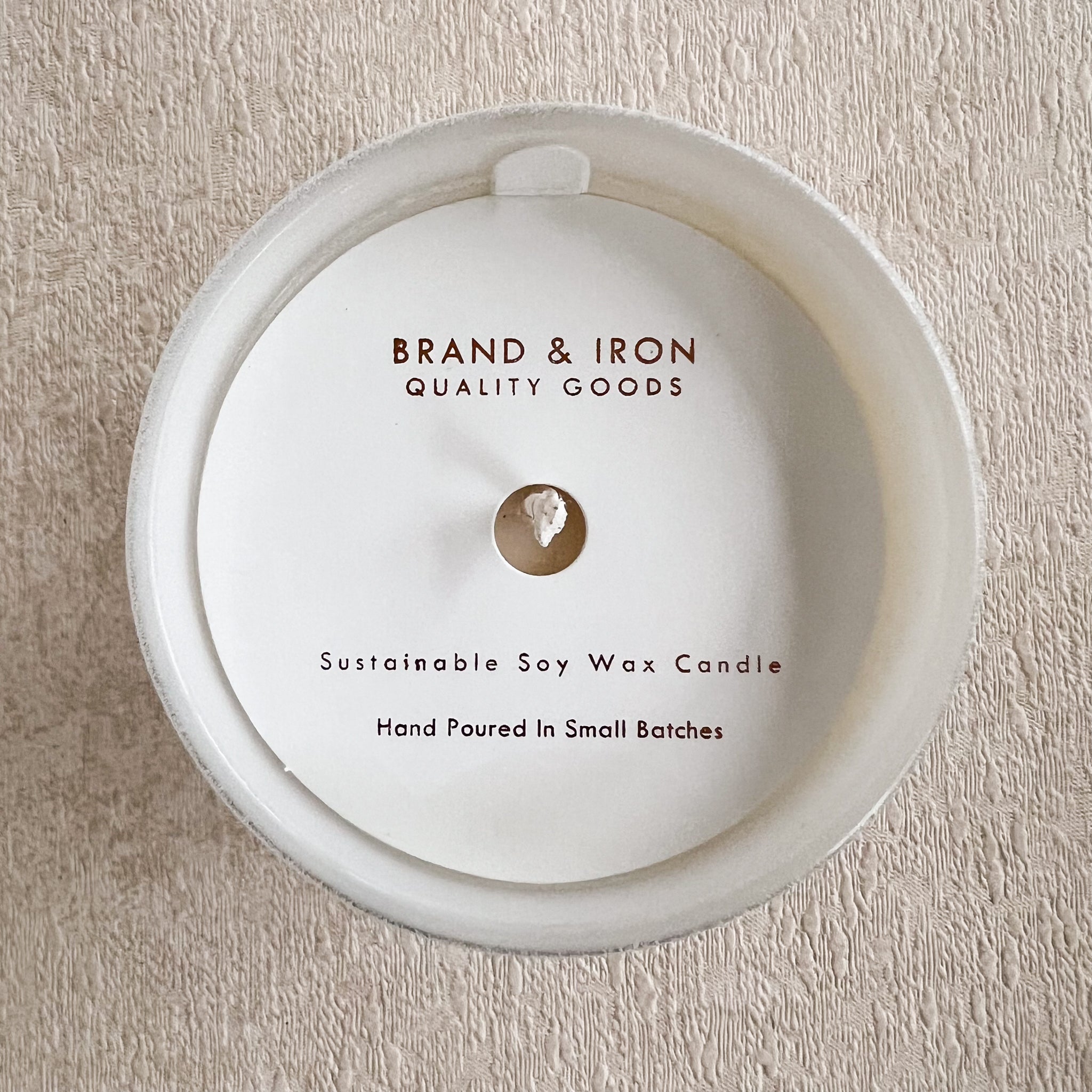 Brand &amp; Iron Soy Candle: Sandalwood + Lavender