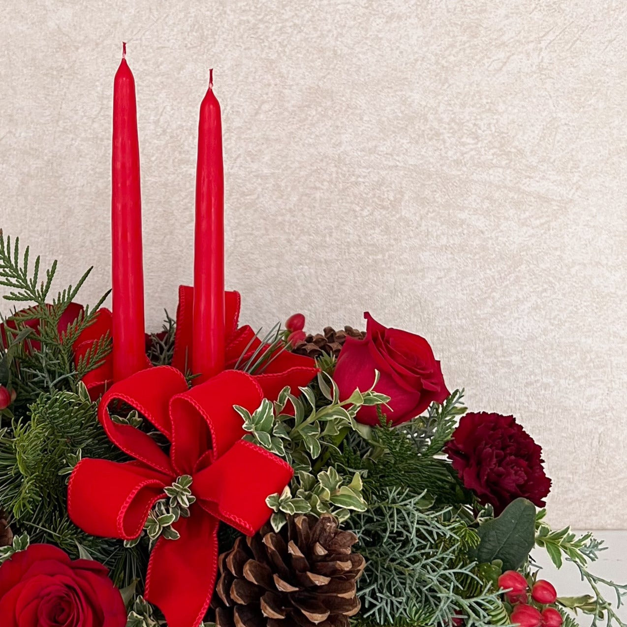 Holiday Red Centrepiece